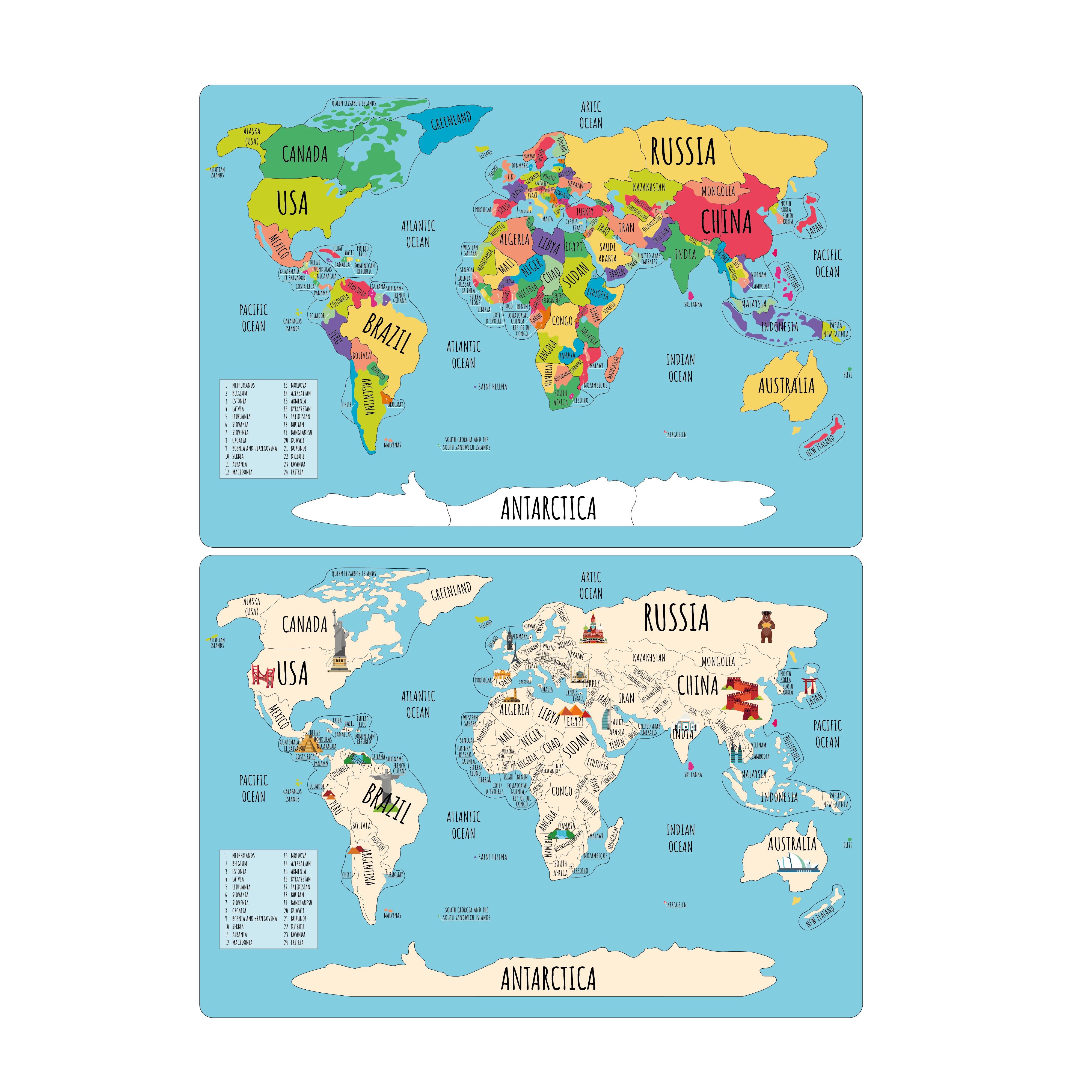 Clementoni- Discover The World, Educational Game Geography and Maps, Educational Toy in Spanish from 6 Years (55446 Clementoni- Discover The World, Educational Game Geography and Maps, Educational Toy in Spanish from 6 Years (55446