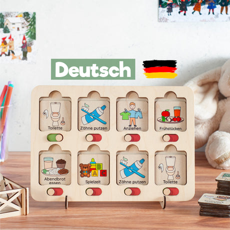 Chore chart for kids - Toddler routine chart - FistikPuzzles