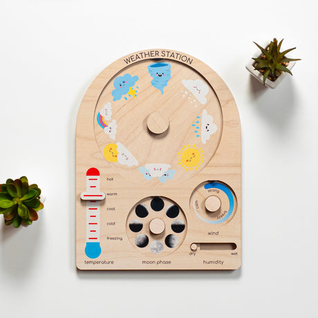 Weather Station, Montessori Weather Chart, Meteorologist Learning, , Kids Weather Board - FistikPuzzles