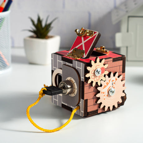 Busy Cube, Fidget Cube for Kids, Toddler Sensory Toy, Wooden Educational Toys - FistikPuzzles